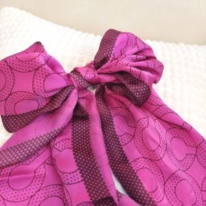 Coach Signature Silk Long Scarf